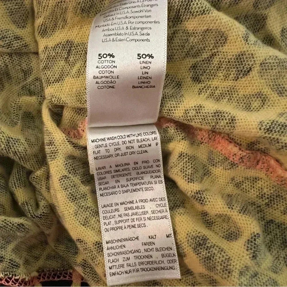 Mother Superior The Sinful Yellow Black Animal Print Knit Top T-Shirt Medium - Picture 12 of 16